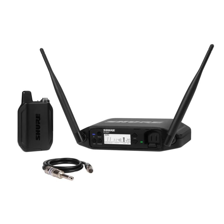 Shure GLXD14+ – Digital Wireless Bodypack System with WA302 Instrument Cable