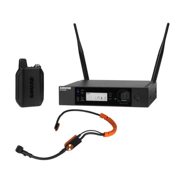 Shure GLXD14R+/SM31 – Digital Wireless Rack System with SM31 Fitness Headset Microphone