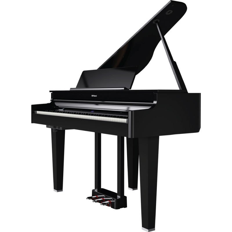 Roland GP-6-PE – Premium Polished Ebony Digital Grand Piano with SuperNATURAL Sound, PHA-50 Keybed & Advanced Multi-Speaker System
