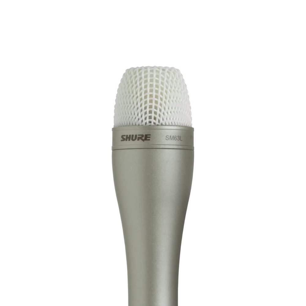 Shure SM63L – Omnidirectional Dynamic Microphone (9”) for Broadcast, Interviews & Public Address Applications