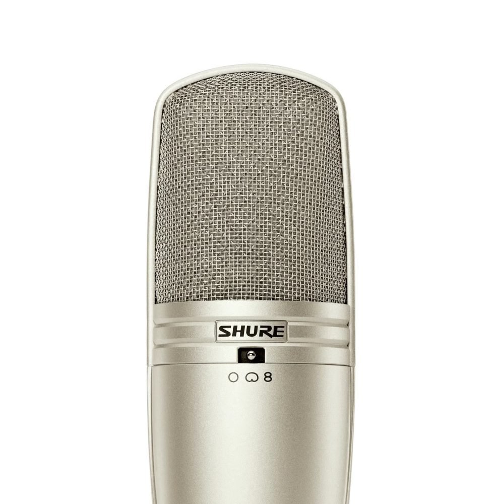 Shure KSM44A/SL – Multi-Pattern Large Dual-Diaphragm Side-Address Condenser Microphone for Studio, Vocal & Instrument Recording (Silver Finish)