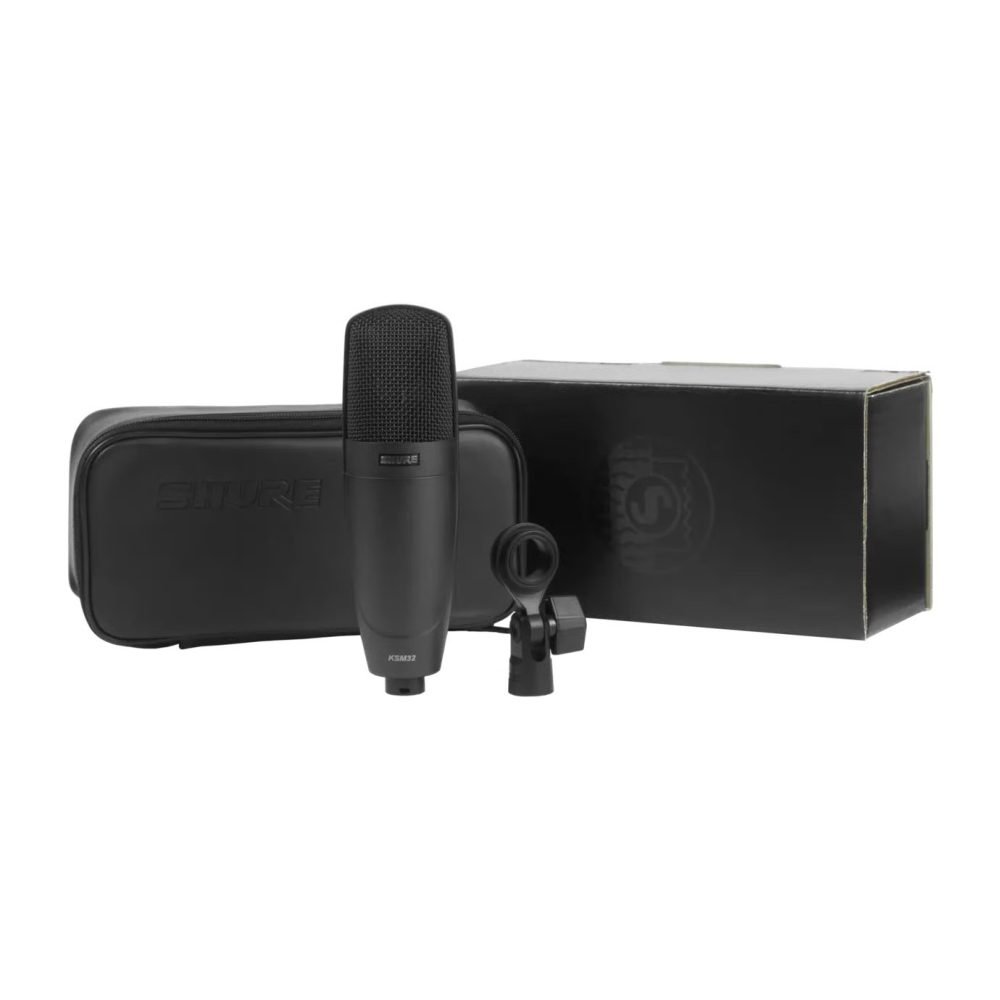 Shure KSM32/CG – Side-Address Cardioid Condenser Microphone for Studio, Broadcast & Live Sound (Charcoal Gray Finish)