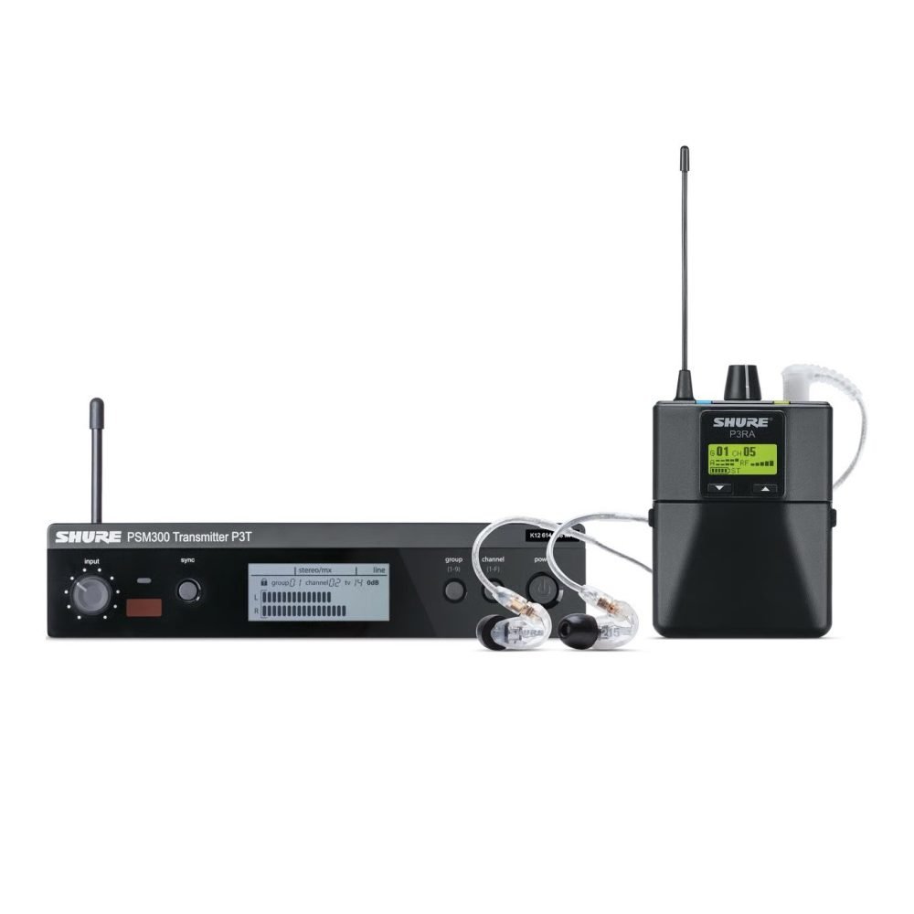 Shure P3TRA215CL – Wireless Personal Monitor System with SE215 Earphones