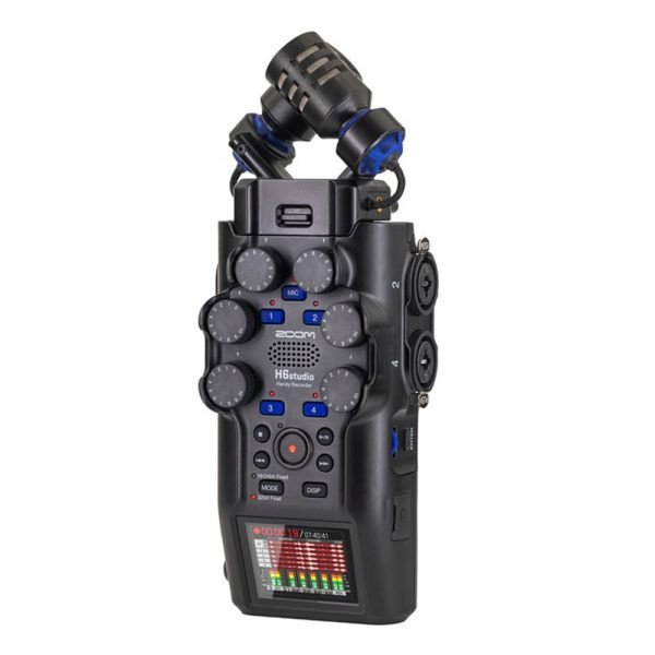 Zoom H6 Studio Handheld Recorder – 6-Track Portable Audio Recorder with Interchangeable Microphone Capsules and Multi-Track Recording