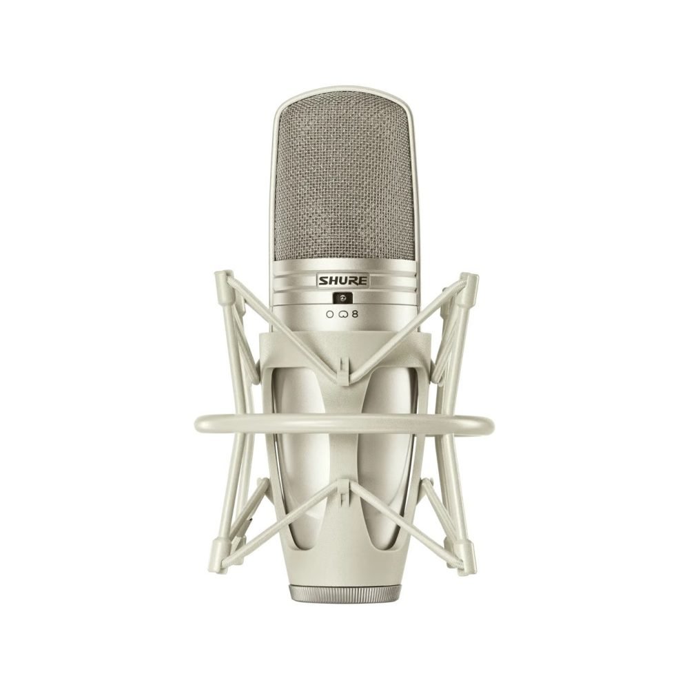 Shure KSM44A/SL – Multi-Pattern Large Dual-Diaphragm Side-Address Condenser Microphone for Studio, Vocal & Instrument Recording (Silver Finish)