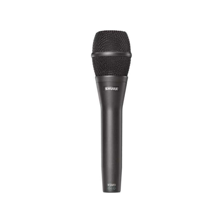 Shure KSM9/CG – Multi-Pattern Dual-Diaphragm Handheld Condenser Vocal Microphone for Studio & Live Performance (Charcoal Gray Finish)