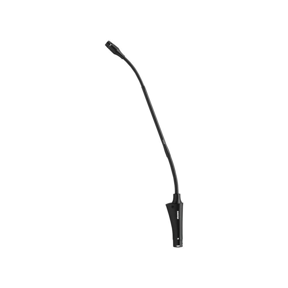 Shure CVG12-B/C – 12” Gooseneck Condenser Microphone with Inline Preamp, Cardioid (Black)