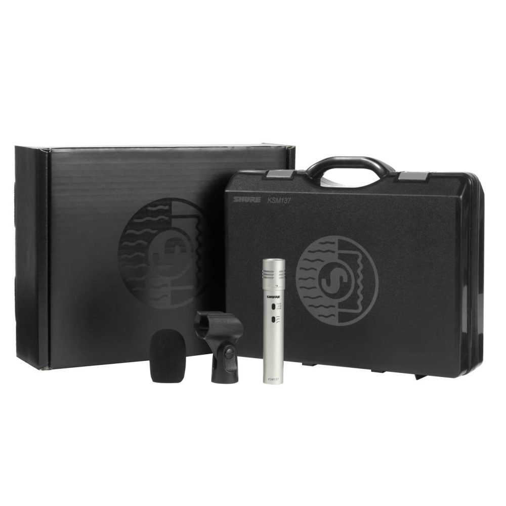 Shure KSM137/SL – End-Address Cardioid Condenser Microphone for Studio Recording, Instruments & Live Performance