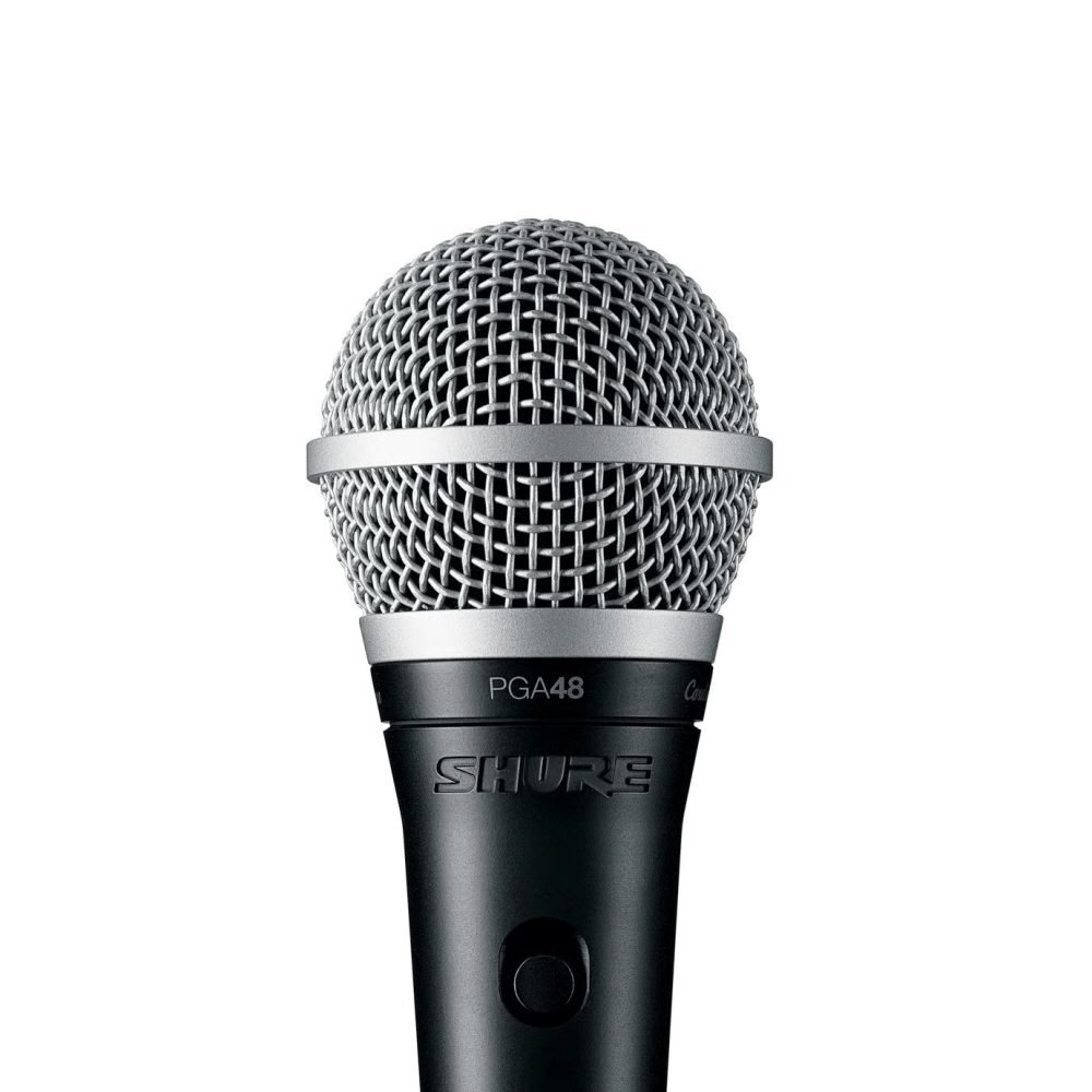 Shure PGA48-QTR – Cardioid Dynamic Vocal Microphone with 6.3mm (¼”) Cable