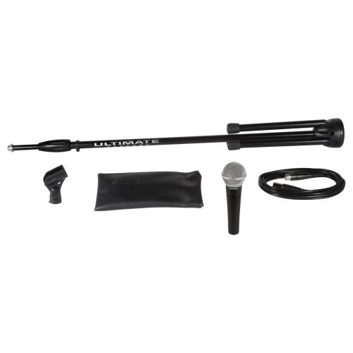 Shure SM58-CN BTS-A – Stage Performance Kit with SM58 Dynamic Vocal Microphone, Microphone Stand & 6m XLR Cable