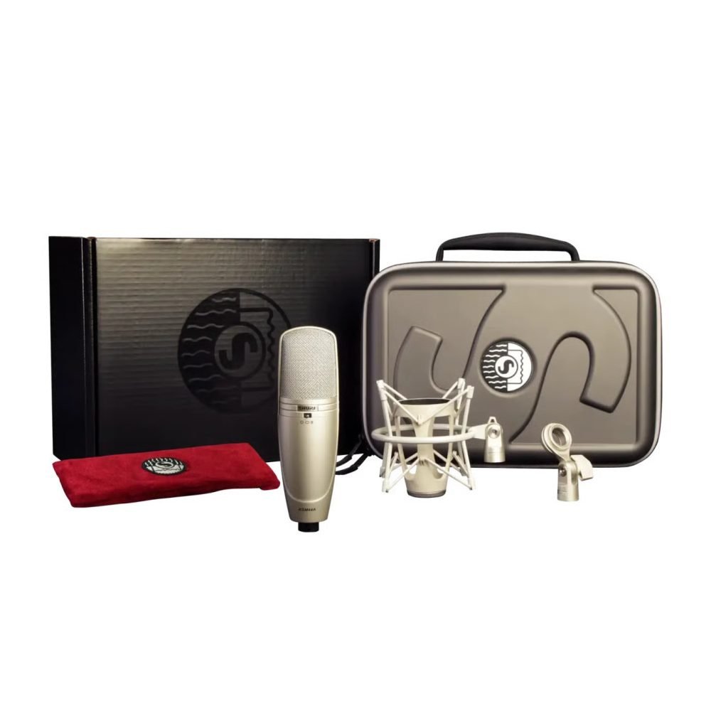 Shure KSM44A/SL – Multi-Pattern Large Dual-Diaphragm Side-Address Condenser Microphone for Studio, Vocal & Instrument Recording (Silver Finish)
