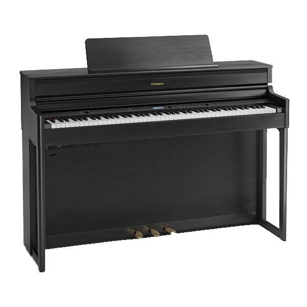 Roland HP-704 Charcoal Black – Premium Home Digital Piano with SuperNATURAL Sound, PHA-50 Keybed & Multi-Speaker Acoustic Projection System (with Bench)