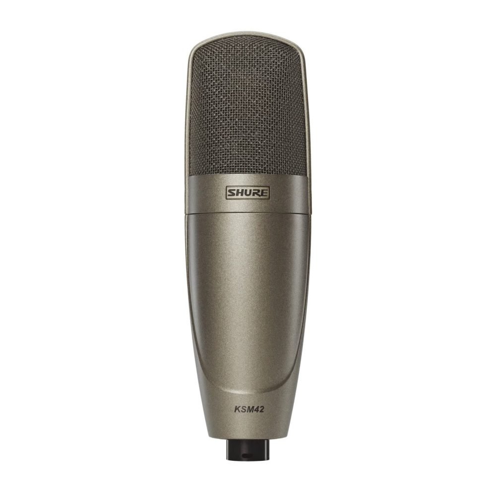 Shure KSM42/SG – Large Dual-Diaphragm Side-Address Condenser Vocal Microphone for Studio & Broadcast Recording