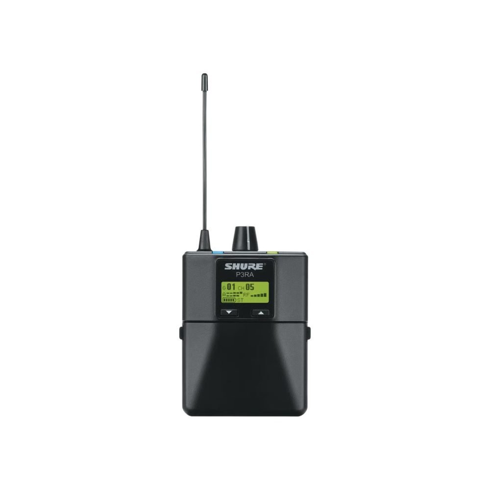 Shure P3RA – Premium Wireless Bodypack Receiver for PSM300 In-Ear Monitoring System