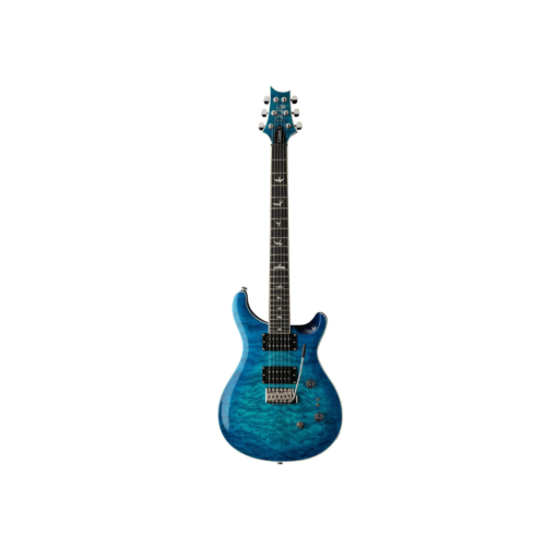 PRS SE Custom 24-08 Electric Guitar – Turquoise with Maple Top & Versatile 8-Pickup Configuration