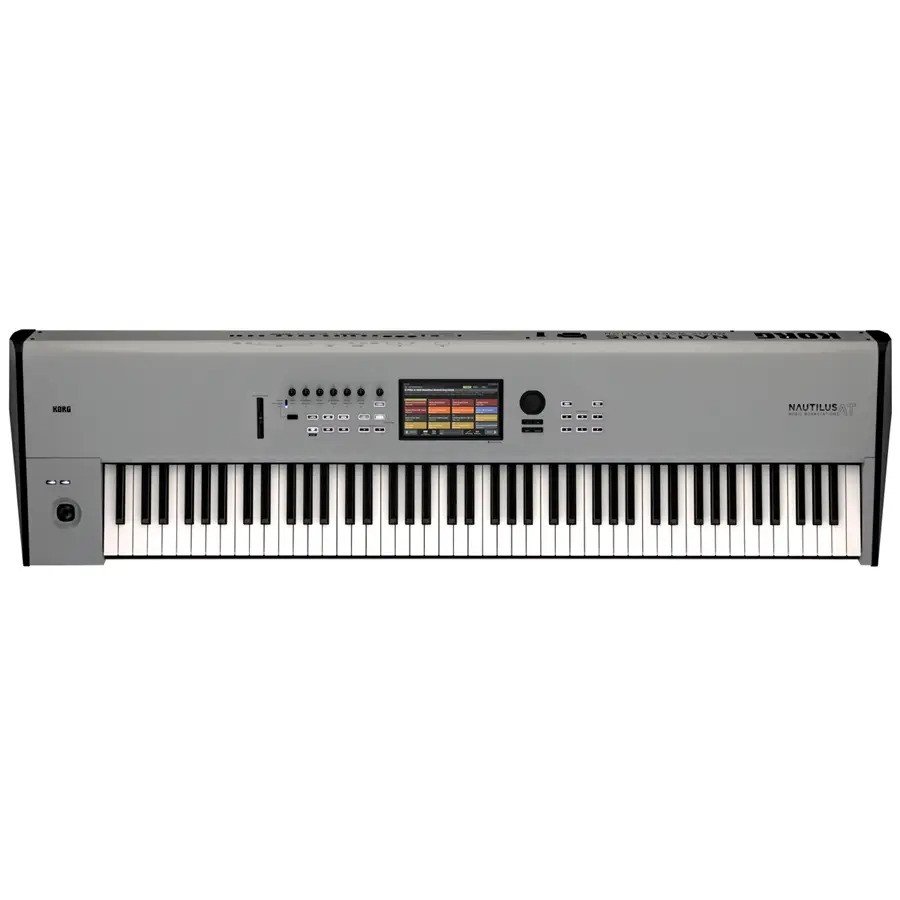 3369e866edee7ed5ed7f4c457a83bc77.jpeg Korg NAUTILUS-88 AT GR – 88-Key Hammer-Action Workstation Keyboard with Aftertouch, Premium Grandstage Red Finish & Enhanced Sound Engines