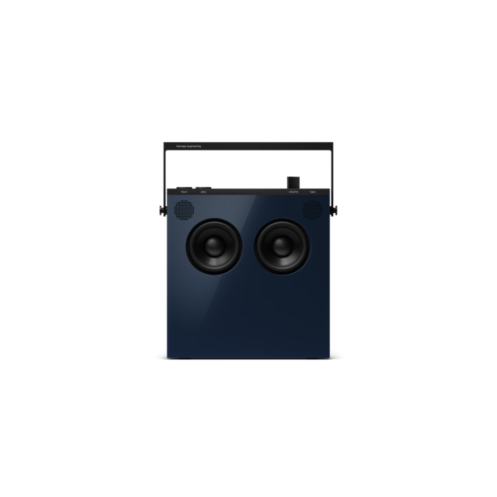 Teenage Engineering OB-4 Navy – Portable Polyphonic Analog-Modeling Synthesizer with OLED Display and Touch Controls