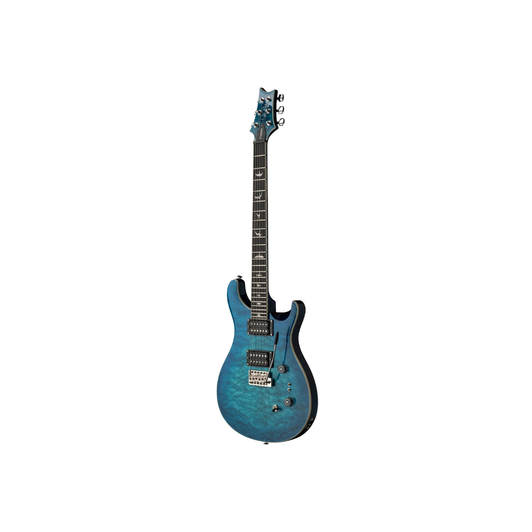 PRS SE Custom 24-08 Electric Guitar – Turquoise with Maple Top & Versatile 8-Pickup Configuration