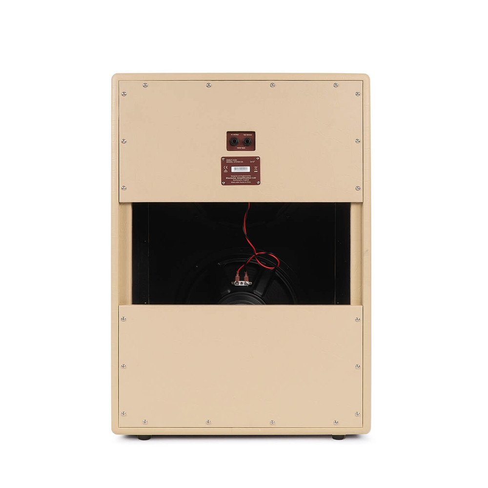 Blackstar Debut 212V Vertical – 100-Watt 2×12″ Guitar Speaker Cabinet in Cream Finish