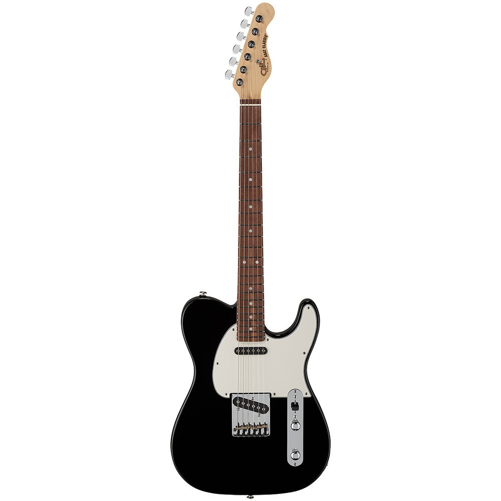 G&L Fullerton Deluxe ASAT Classic Electric Guitar – Jet Black with Caribbean Rosewood Fingerboard & Magnetic Field Design Pickups