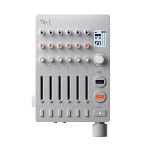 e70abe5ef4909df8b913d149fdde6385.jpeg Teenage Engineering TX-6 – Portable Mixer & Audio Interface with Bluetooth, Dual Microphone Inputs, 6-Channel Mixing & USB-C Connectivity