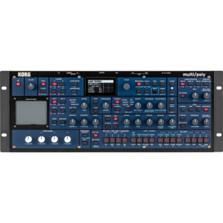 Korg Multi/Poly Module – 4-Oscillator Analog-Modeling Synthesizer Module with 60-Voice Polyphony, Dual Filters, Kaoss Physics & Motion Sequencing 2.0