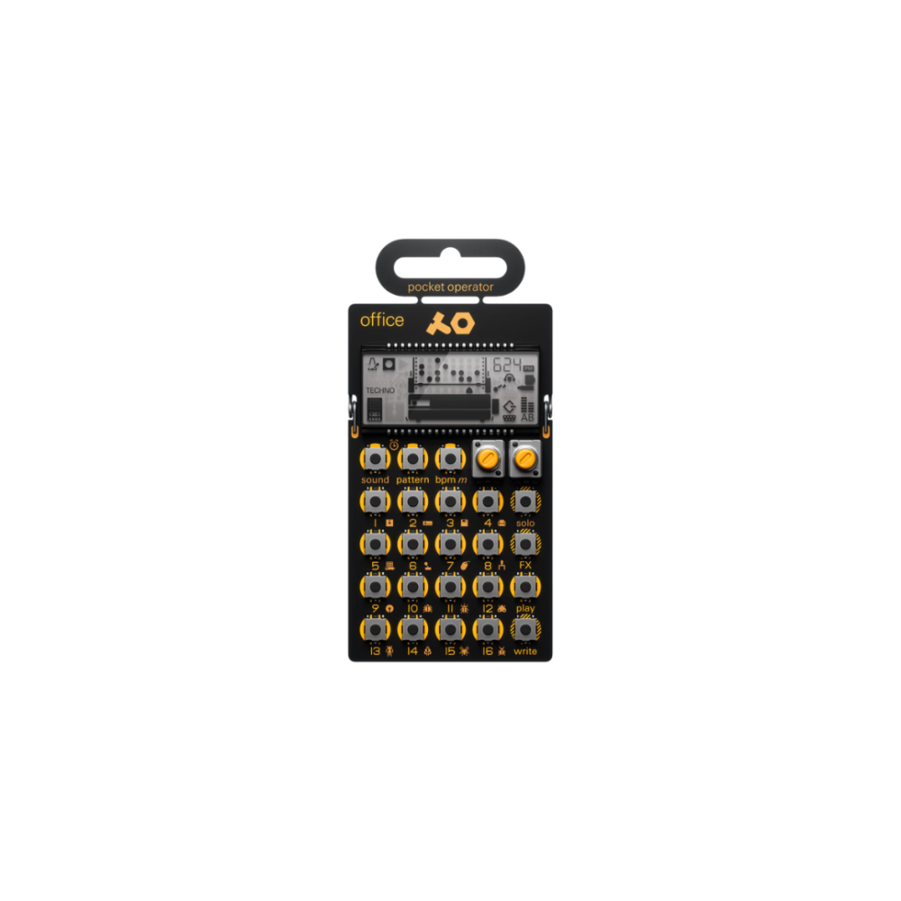 Teenage Engineering PO-24 Office – Noise Percussion Synthesizer Pocket Operator with 16 Sequencer Steps & Office-Themed Sounds