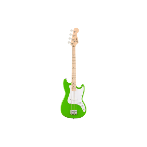 Squier FSR Sonic Bronco Bass Guitar, Maple FB, Lime Green