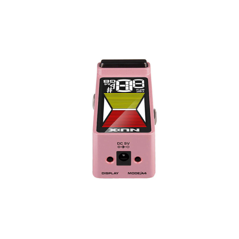 NUX NTU-3 Flow Tune – True & Buffered Bypass Mini Guitar Pedal Tuner in Pink (NTU3)