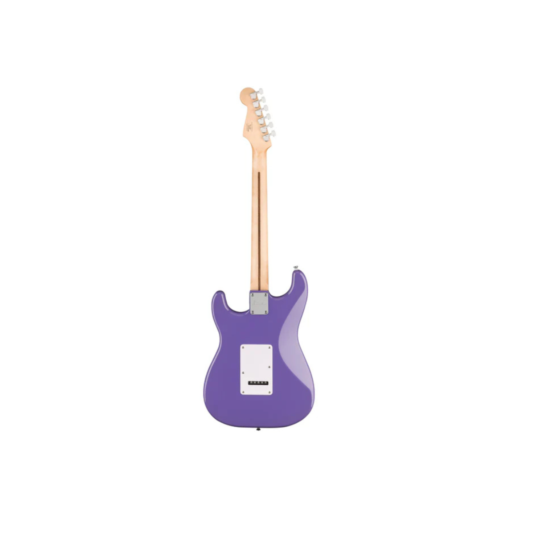Squier Sonic Stratocaster Electric Guitar w/White Pickguard, Laurel FB, Ultraviolet