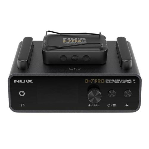 Nux B-7 PRO – Wireless In-Ear Monitor System for Stage and Studio, 2.4GHz [Display Unit]