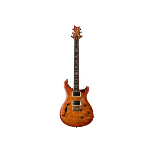 PRS SE Custom 24 Semi-Hollow Piezo – Electric Guitar with Piezo Bridge & Vintage Sunburst Finish