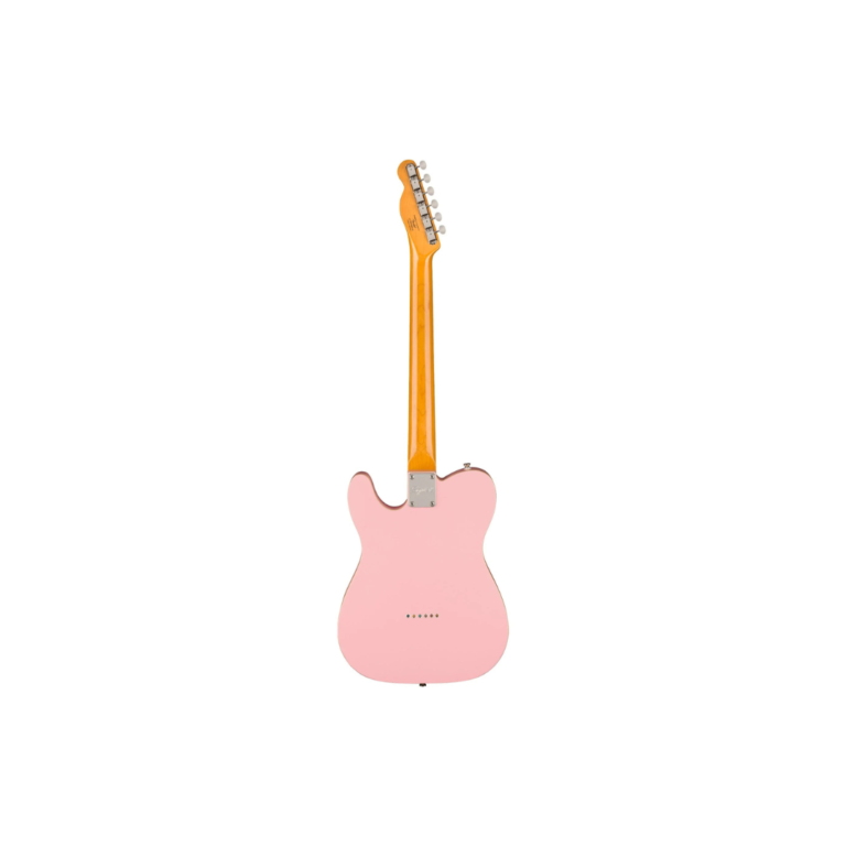 Squier FSR Classic Vibe 60s Custom Telecaster Electric Guitar, Laurel FB, Shell Pink