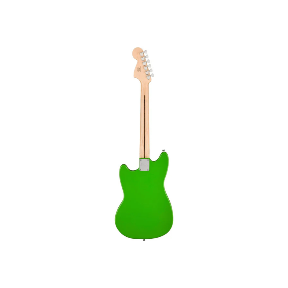 Squier Limited Edition Sonic Mustang Electric Guitar w/White Pickguard, Laurel FB, Lime Green