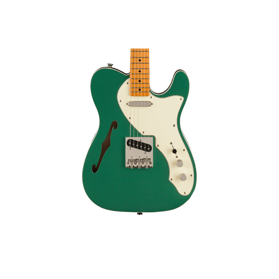 Squier FSR Classic Vibe 60s Telecaster Thinline Electric Guitar, Maple FB, Sherwood Green