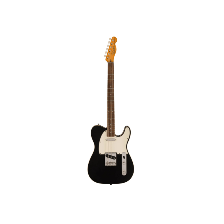 Squier FSR Classic Vibe Baritone Custom Telecaster Guitar, Laurel FB, Satin Black