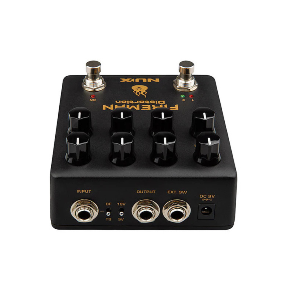 NUX NDS‑5 Fireman – Dual Channel Distortion Guitar Effects Pedal for Dynamic Tone & Powerful Drive