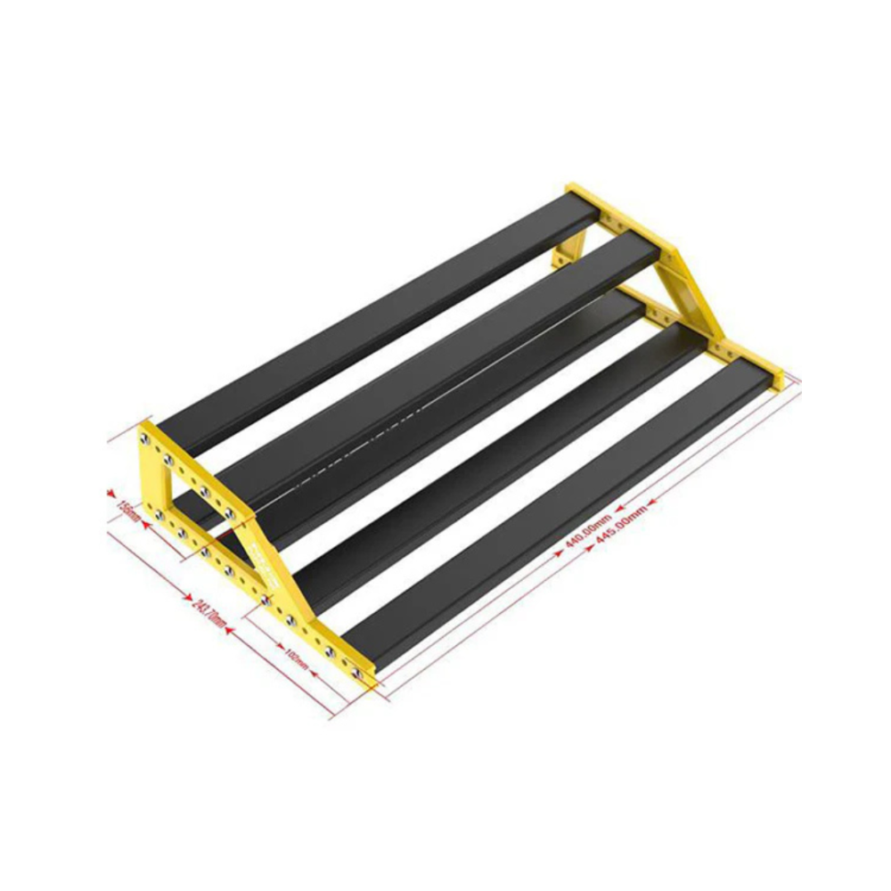 NUX NPB-L Bumblebee – Large Manageable Pedalboard Train Board for Guitar Effects Pedals