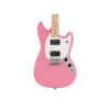 Squier Sonic Mustang HH Electric Guitar w/White Pickguard, Maple FB, Flash Pink