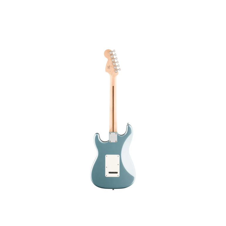 Squier Affinity Series Stratocaster Junior HSS Electric Guitar, Laurel FB, Ice Blue Metallic