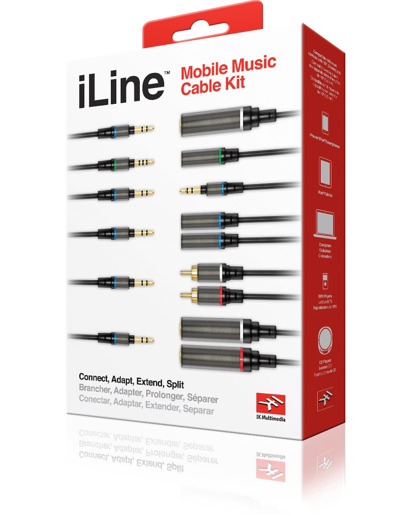 IK Multimedia iLine Music Cable Kit w/Case