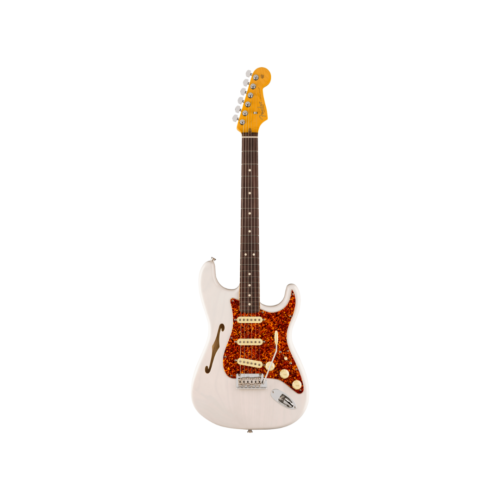 Fender Ltd American Professional II Stratocaster Thinline Electric Guitar, White Blonde