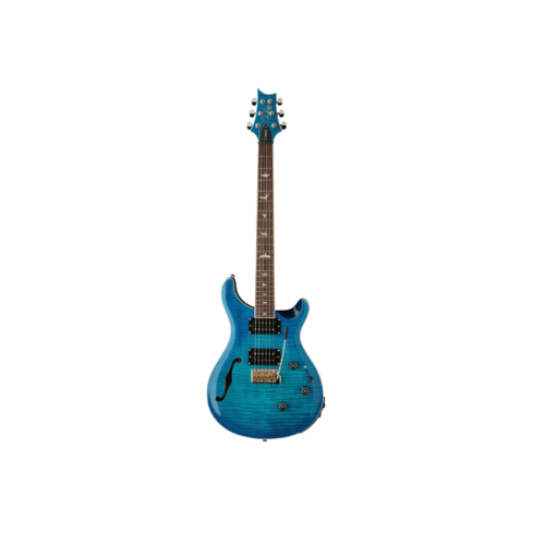 PRS SE Custom 24 Semi-Hollow Piezo – Electric Guitar with Piezo Bridge & Lake Blue Finish