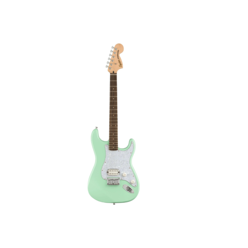 Squier FSR Affinity Series Stratocaster H HT Electric Guitar, Laurel FB, Surf Green