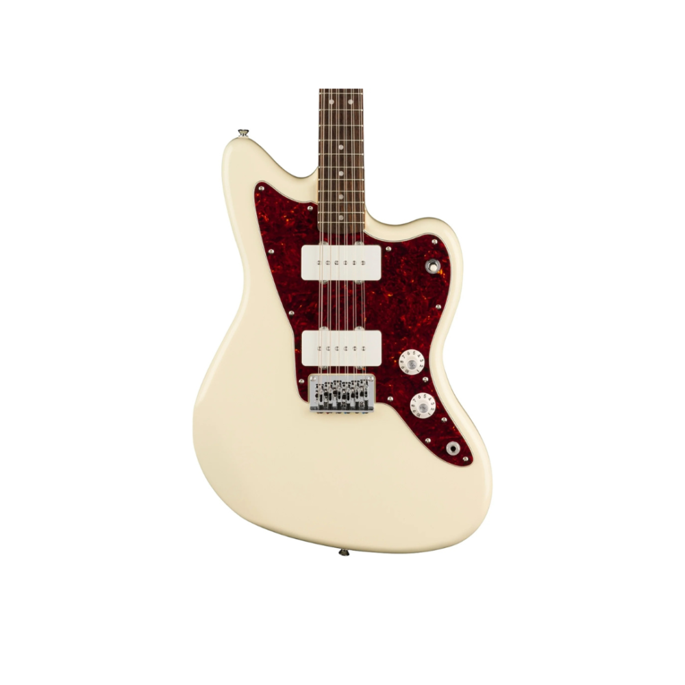 Squier Paranormal Jazzmaster XII 12-String Electric Guitar, Olympic White