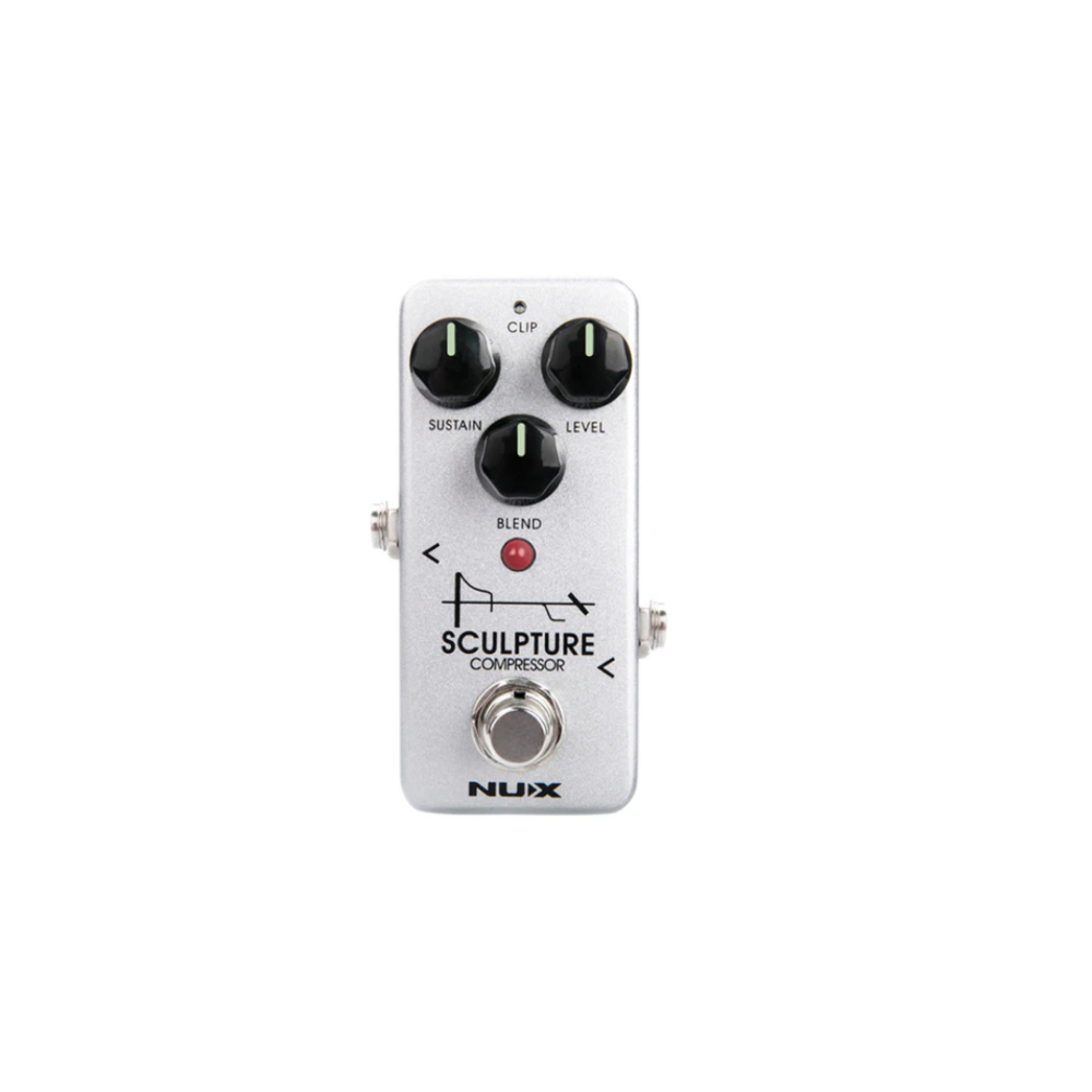 NUX NCP‑2 Sculpture Mini Compressor – Guitar Effect Pedal with Dual Clip Mode for Smooth Dynamic Control