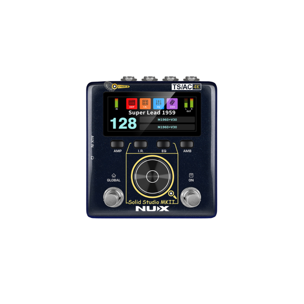 NUX NSS-6 Solid Studio MKII – Digital Preamp & Power Amp Simulator with IR Loader for Guitar and Bass Recording & Live Use