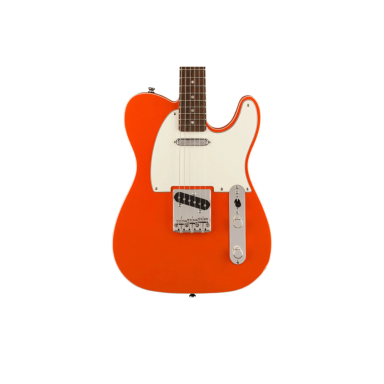 Squier FSR Classic Vibe 60s Custom Telecaster Electric Guitar, Indian Laurel FB, Candy Tangerine