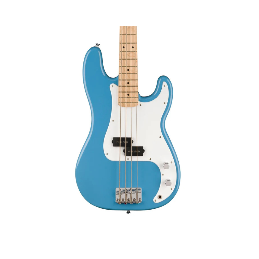 Squier Sonic Precision Bass Guitar w/White Pickguard, Maple FB, California Blue