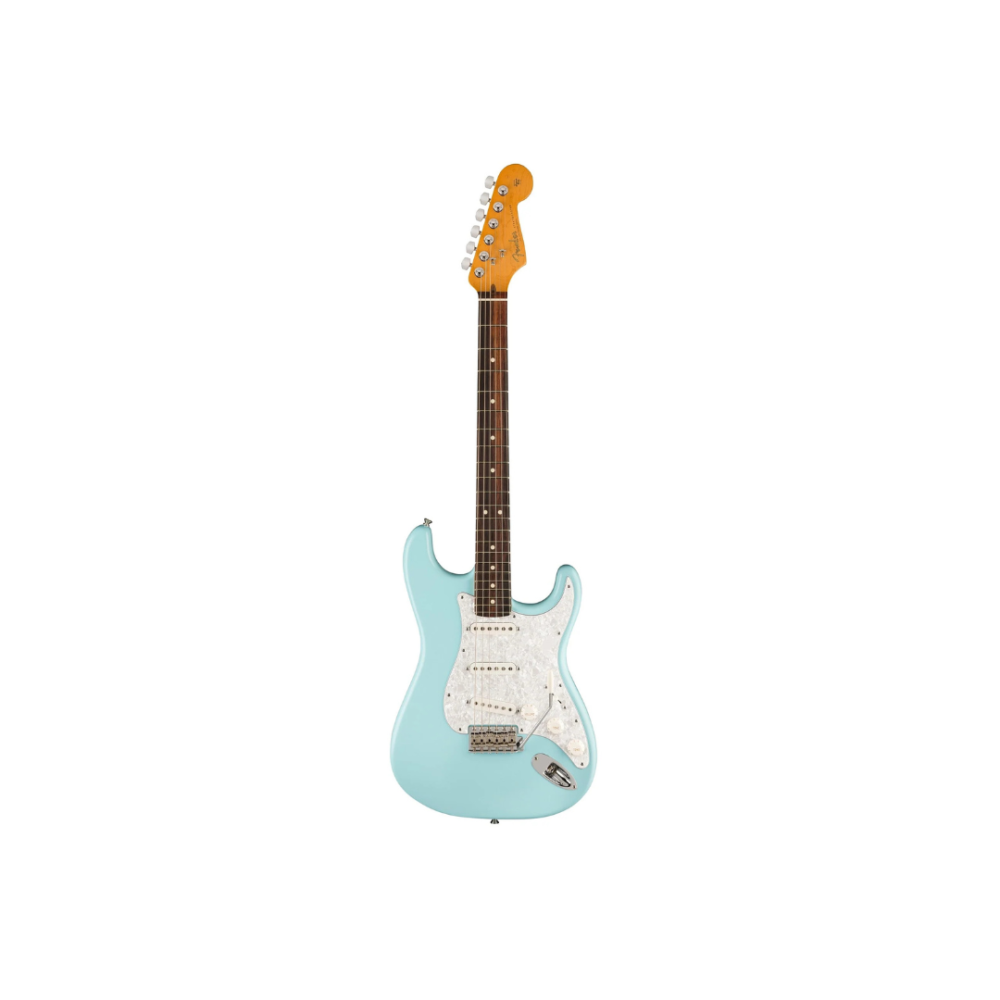 Fender Limited Edition Cory Wong Stratocaster Electric Guitar – Rosewood Fingerboard, Daphne Blue with Noiseless Pickups